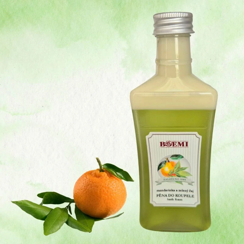 Pěna do koupele mandarinka a zelený čaj