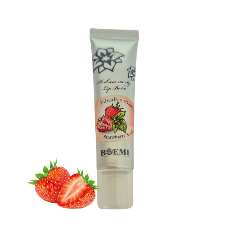 Balzám na rty jahoda a máta 15ml